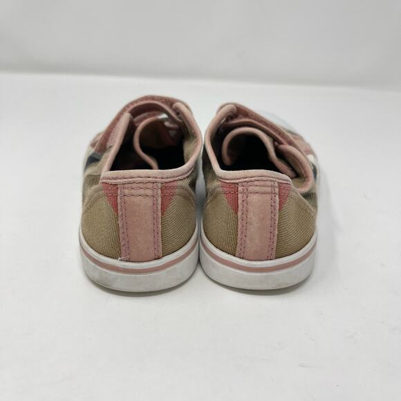 Burberry Pink Check Double Strap Sneaker Toddler (EU 28) - Picture 8 of 11